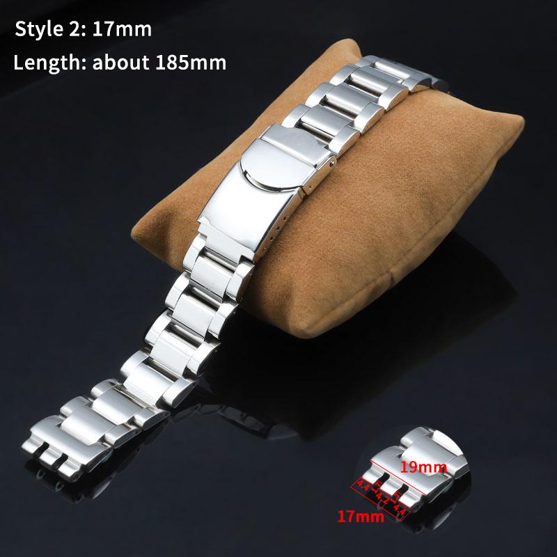 17 19 20 21 23mm cinturino solido in acciaio inossidabile per orologi Swatch YCS YAS YGS IRONY YGS749 Braccialetto da polso di ricambio da uomo