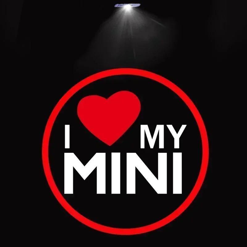 2 Stück Für BMW MINI Cooper One S JCW R56 R55 R53 F55 F56 R57 R60 Auto Tür Willkommensleuchten HD LED Laser Projektorleuchten Zubehör