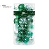 30Pcs Plastic Christmas Balls Hanging Ornament 6cm Colored Electroplated Ball Holiday Party Scene Layout DIY Decorative Accessories Christmas