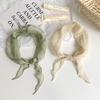 Triangle Scarf Scarf Women's New Literary and Versatile Neck Protection Silk Scarf Scarf Headscarf Summer Women's Pastoral Hair Accessories Headgear