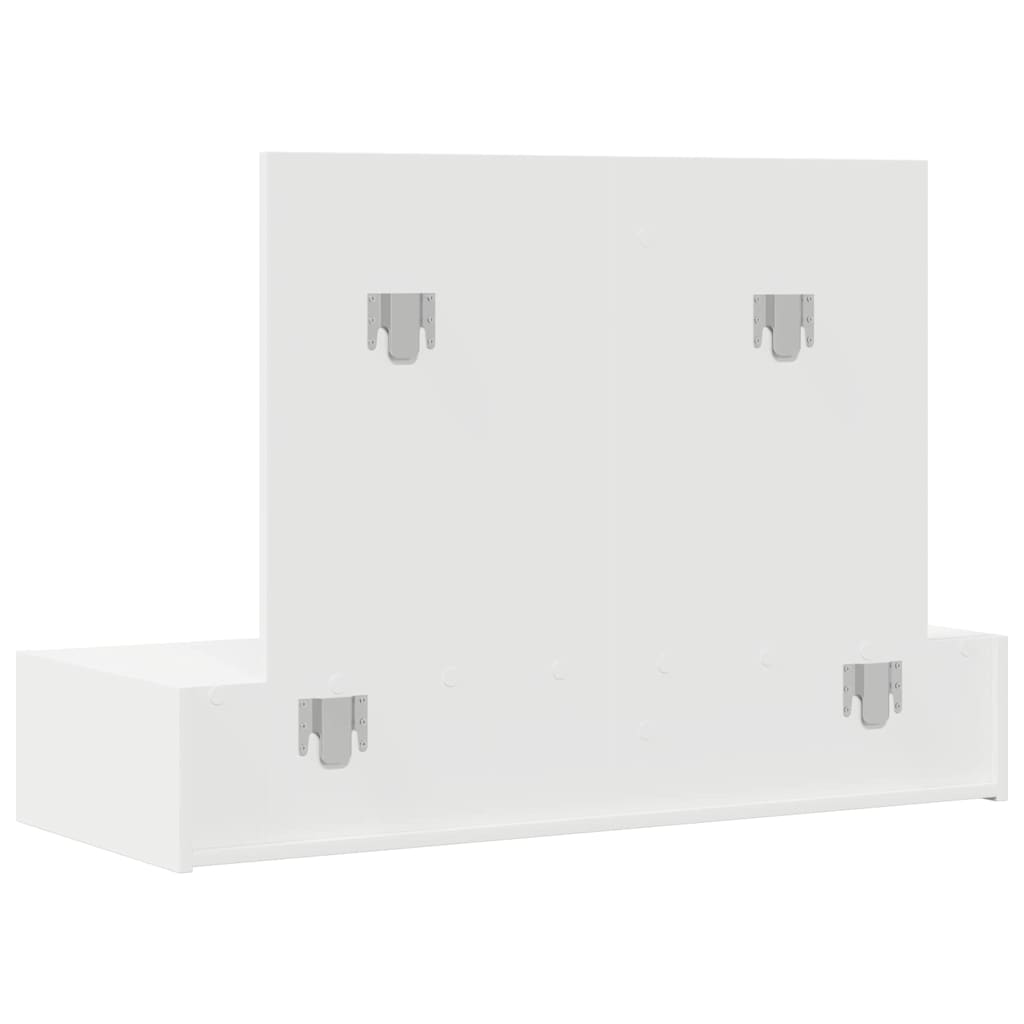 Toeletta Bianca con Cassetti 100 x 40 x 70 cm Legno Ingegnerizzato