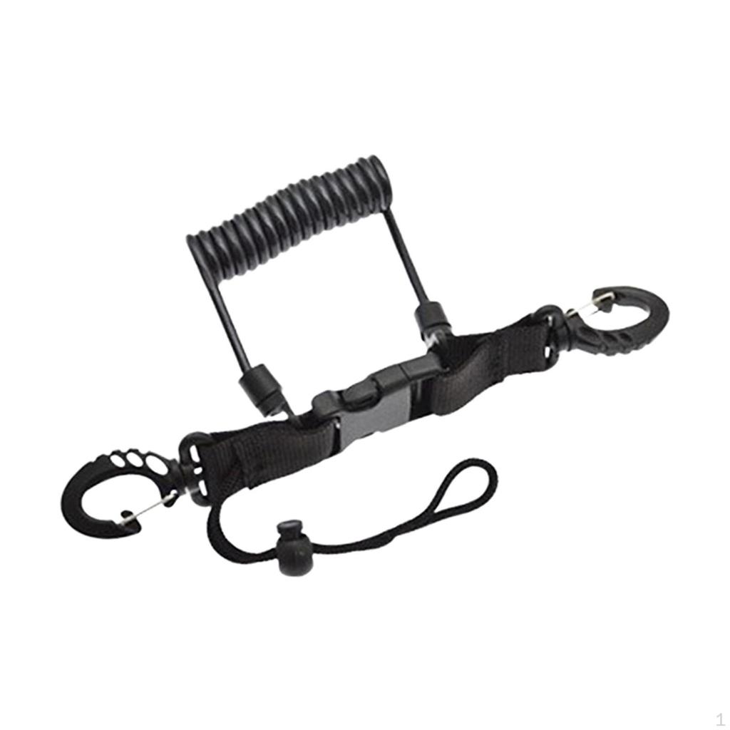 Dive Camera Anti Lost Lanyard Strap Spring Coil Rope Lightweight Scuba Diving