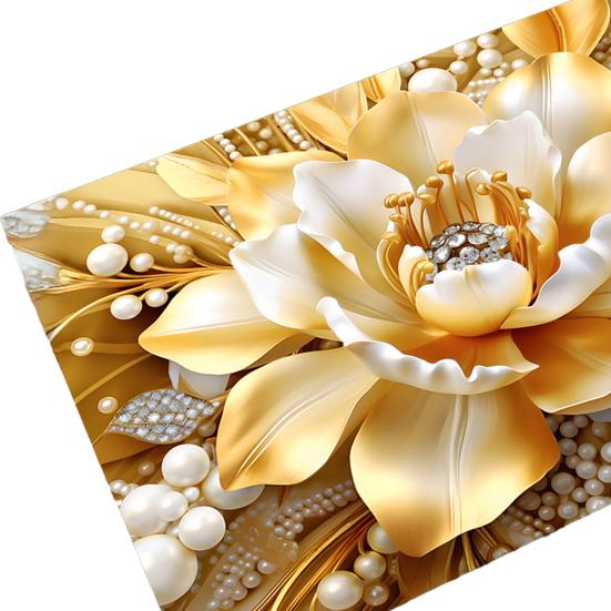 Floor Mat 3D Flower Pattern Non-Slip Rubber Backing Absorbent Quick-Drying Rug Bathroom Kitchen Laundry