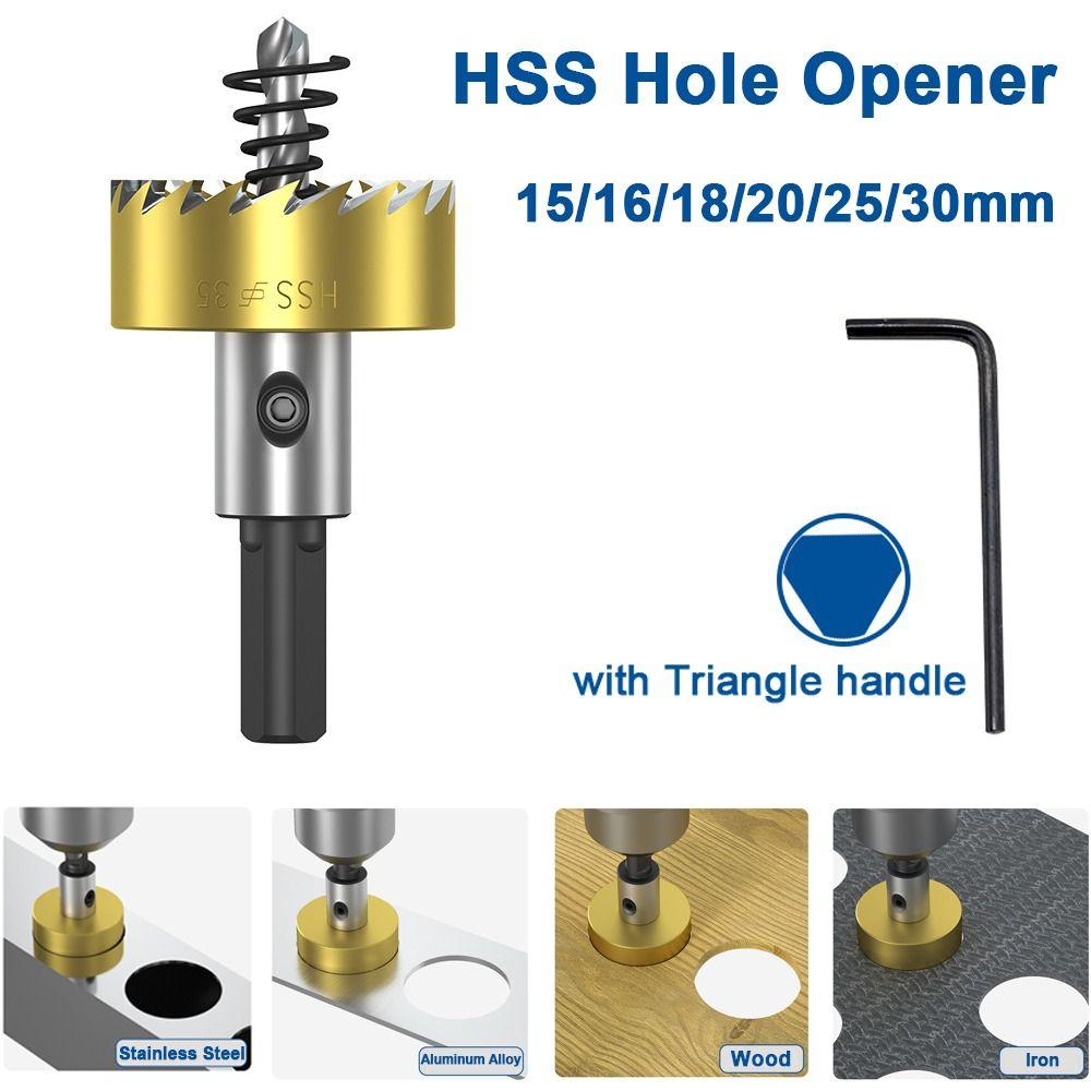 High Speed Steel Hole Saw Circular Hole Drill Bit  Cutting Metal Stainless Steel Iron and Wood