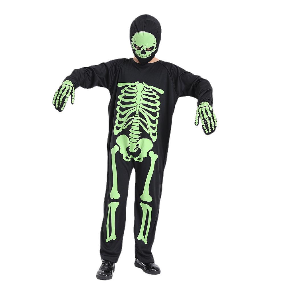 Glow-in-the-Dark Skeleton Suit for Kids - Classic Halloween Costume