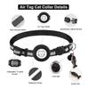 Pet Collar Adjustable Cats Collar with Reflective-Stripe & Tracker-Protector Dogs Nylon Breakaway Collar Pet Supplies