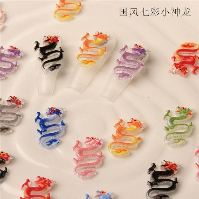 Ballet Style Nail Art Silicone Mold 3D Dragon Bowknot Resin Casting Molds DIY Nail Art Making Tool Template Epoxy Resin