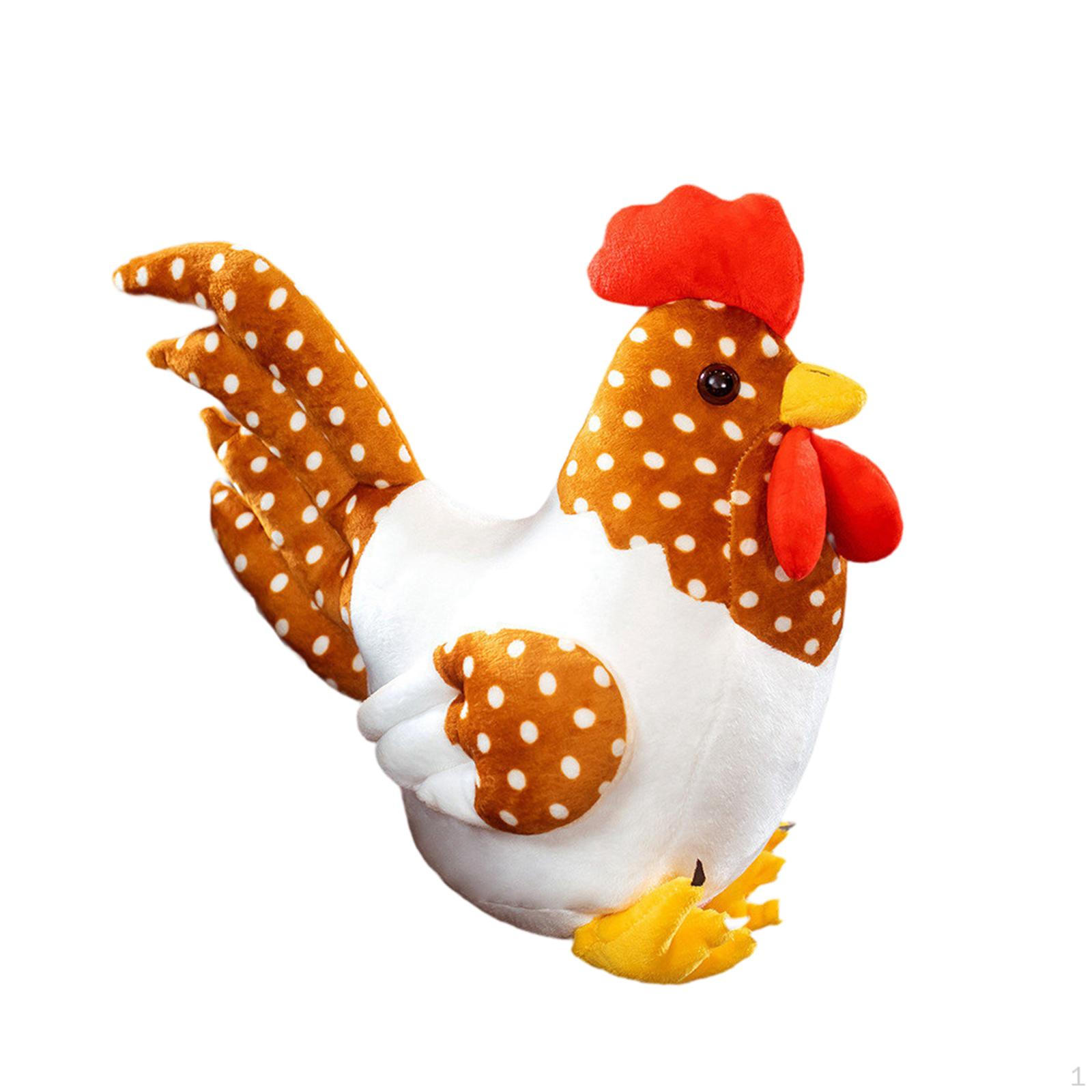 

Adorable Chicken Stuffed Doll for Kids, Home Decor and Gift Option Polka Dots