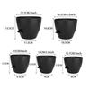 5pcs Self Watering Pots For Indoor Plants With Drainage Hole Trays And Water Storage Tanks Self-absorbing Flower Pot For plants