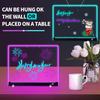LED Note Board Night Light With Colorful 7 Pens DIY Acrylic Message Board Creative Fluorescen Painting Drawing Board