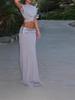2026 Spring/Summer Women's Fashion Sleeveless Sequined Long Dress Set