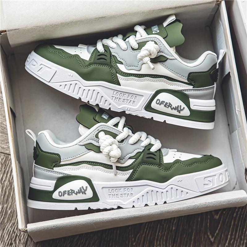 Guochao men's shoes 2025 new summer breathable versatile niche original casual board shoes platform non-slip sports tide shoes