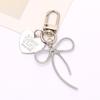 Heart Bows Bag Charm Keychain Fashion Decorative Bag Accessories for Handbag Backpack Decors Aesthetic Keychain Gifts