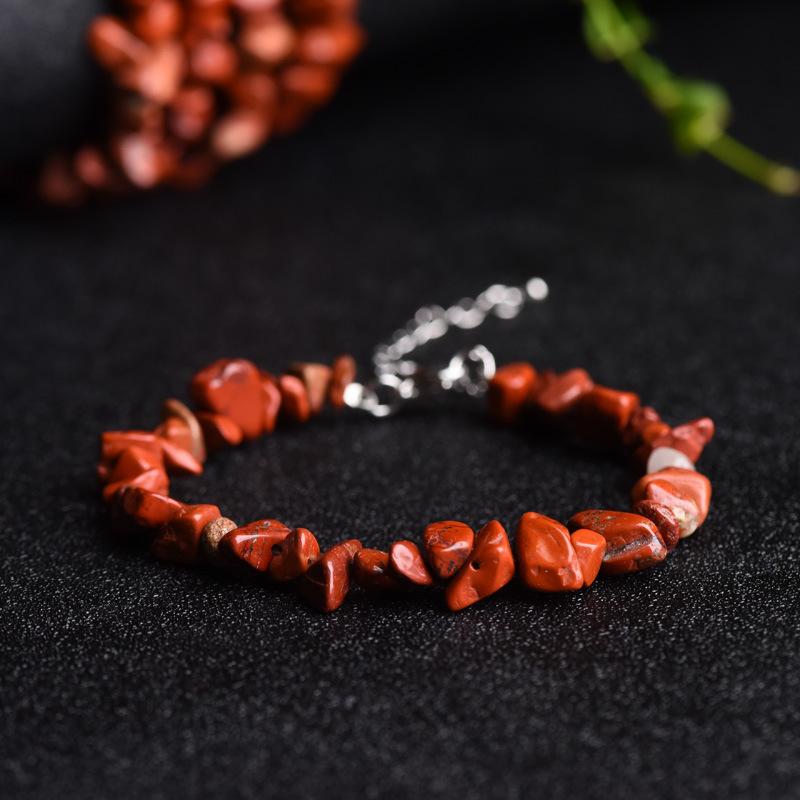 Natural Crystal Bracelet, Adjustable Original Stone and Gravel Bracelet, Irregular Gravel Bracelet, Fresh Style, Fashionable Casual Bracelet, Jewelry