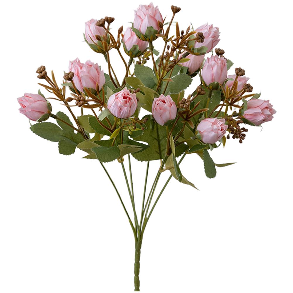 

Artificial Bouquet with Realistic Pineapple and Floral Features 35cm Height Suitable for Home and Wedding Decor розовый