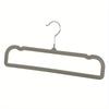 10-Pack Velvet Pants Hangers, Multi-Functional Non-Slip Polished Finish, Traceless Space-Saving Wardrobe Organizer for Adult Trousers