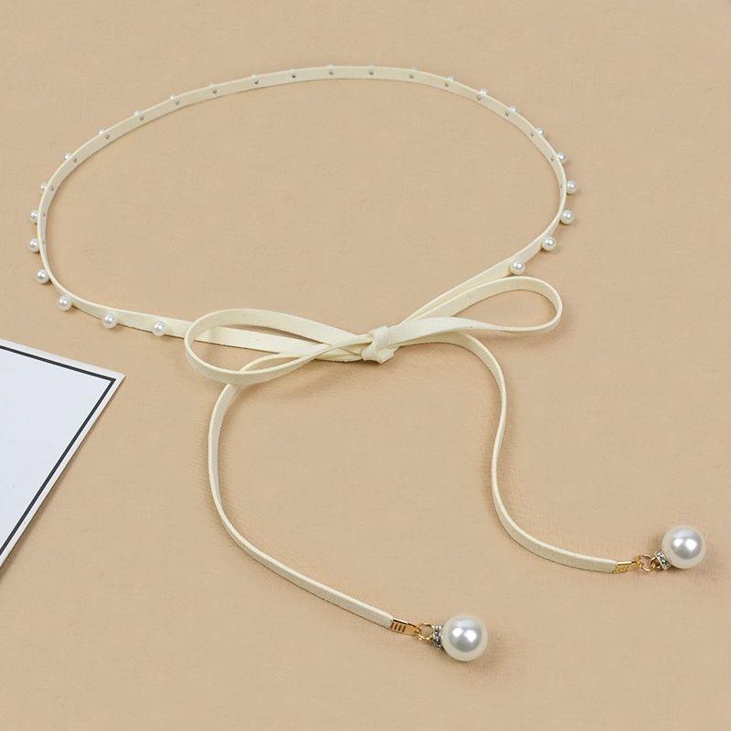 Pearl Elegant Fashion Waist Chain For Women Stylish Thin Waist Belt Dresses For