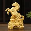 2026 Zodiac Statue Chinese New Year Blessing Horse Statue Home Decor Zodiac Horse Sculpture Golden Feng Shui Horse Sculpture