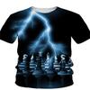 New Design Chess Graphics T-shirt Summer Leisure Fashion Men T-Shirts 3D Print Hip