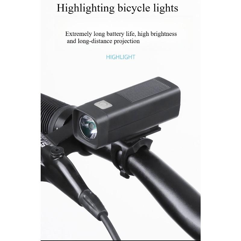 

1PC bicycle night riding headlights bright children riding waterproof road charging mountain bike lights flashlight equipment чёрный