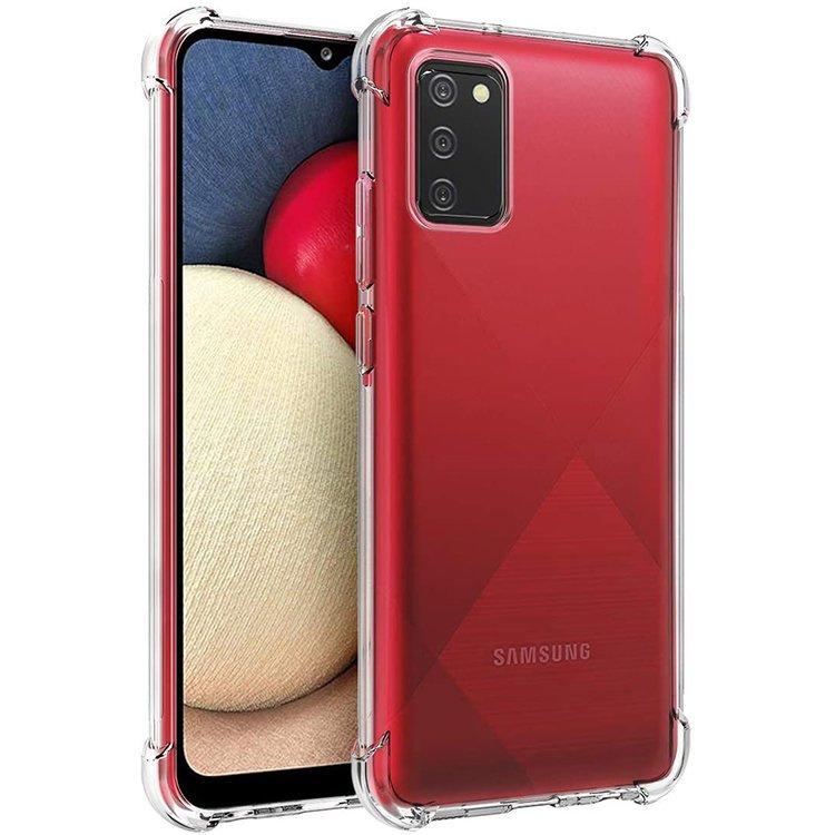 ERBORD Drop-resistant case for Samsung Galaxy A02S, Clear