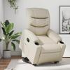 VidaXL Recliner, Relaxation Chair with Backrest, Seat with Armrests, Living Room TV Chair, Modern, Cream 3206600