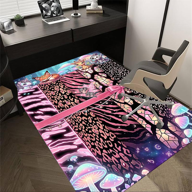 

1PC Zebra Print Animal Prints Non-Slip Floor Carpet Compatible for Office&Living Room&Bedroom&Dining room - Soft & Pattern-G0320 60cm by 90cm