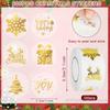 Großpackung mit 500 niedlichen Schneemann-Aufklebern, runde transparente Aufkleber zum Verpacken von Weihnachtsgeschenken, Scrapbooking