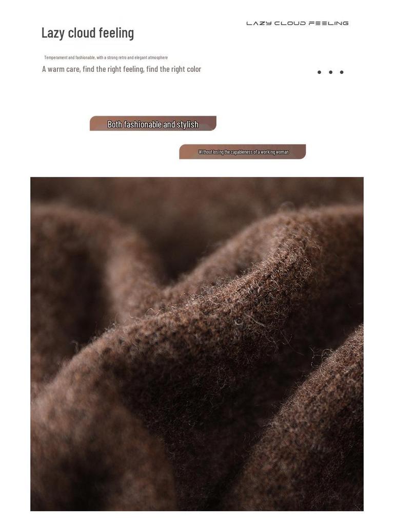 Women's High Waist Pure Wool Cashmere Knitted Skirt - Sexy, Slim Fit for Autumn/Winter