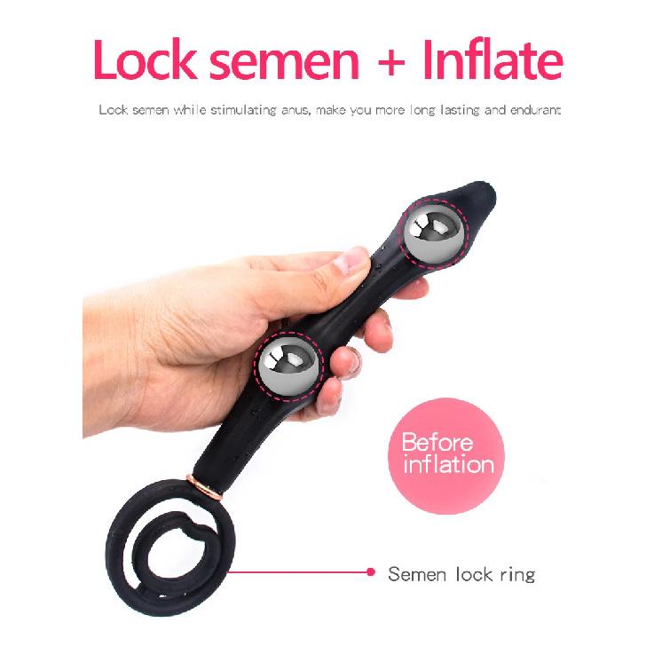 BDSM Aufblasbarer Analplug Butt Plug Anal Dilatator Anus Extender Sexspielzeug G-Punkt Stimulator Prostata Massager Sexspielzeug für Erwachsene