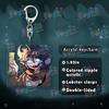 Pressure Horror Game Keychain Accessories Bag CharmsSebastian Solace Gamer Cartoon Keyrings Jewelry Fans Freinds Gift