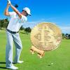 Hat Clip Ball Marker Creative Bitcoin Shaped Magnetic Golf Mark Fashion Golf Accessories Jewelry Gifts For Golfers Friends