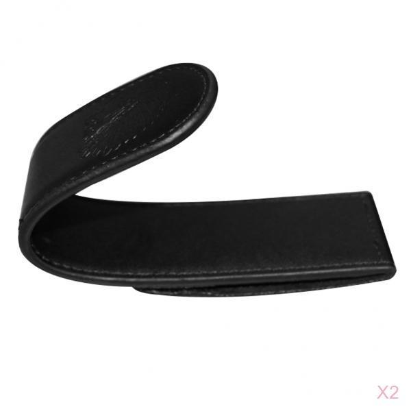 2pcs Outdoor Bow Hook for Recurve Holder on Your Waist Belt, Artificial Leather, Durable, Black