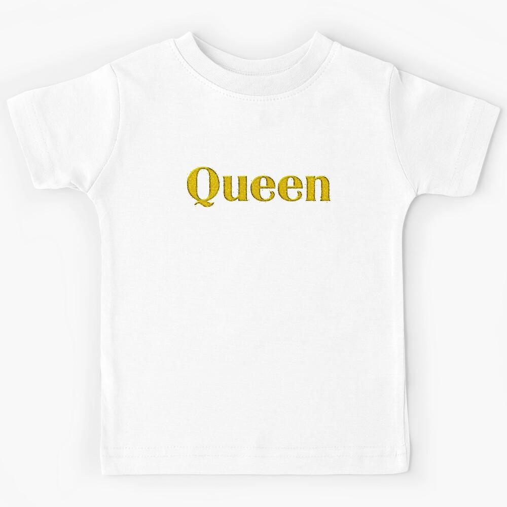 Golden Glitter Queen Kids T-Shirt 130