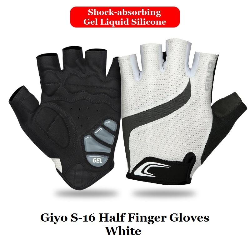 Giyo Breaking Wind Cyklistické rukavice bez prstů Protiskluzové cyklistické palčáky Závodní silniční kolo Rukavice MTB Biciclet Guantes Ciclismo