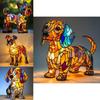 Creative Panda Dolphin Lion Leopard Dog Animal Resin Led Night Light Ornament For Desk