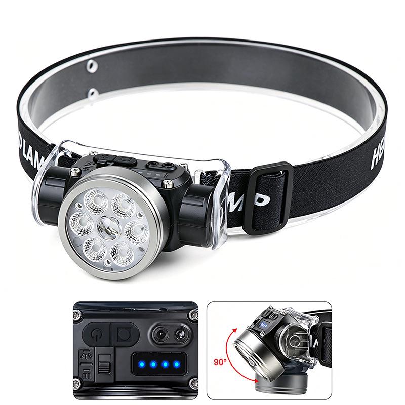 COB LED Induction Headlamp, USB Rechargeable, for Night Running