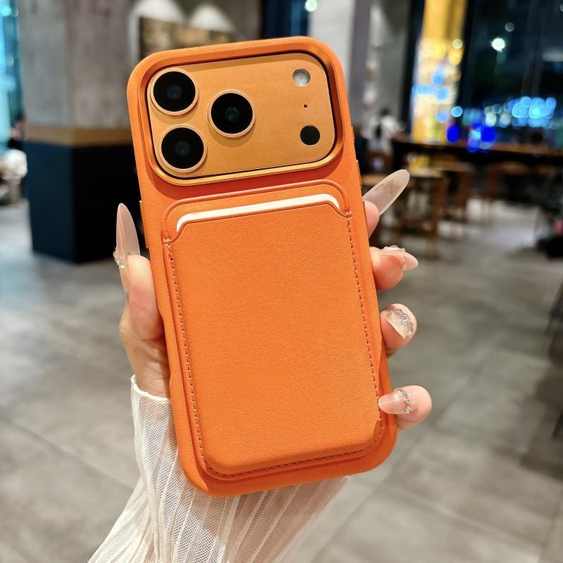 Magnetyczne Skórzane Etui na Telefon iPhone 18 Pro Max 17 16 15 14 13 Odporne na Wstrząsy Pokrowiec Ochronny na Obiektyw