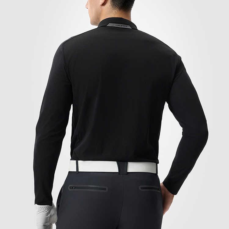 New FILA Golf Series Polo Shirt Men's Pitch Black A11M515214F-BK