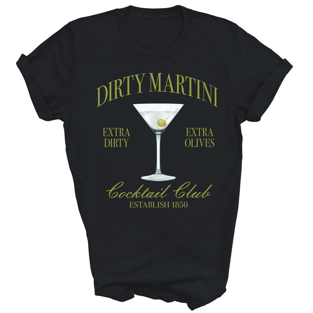 Dirty Bachelorette Martini Cocktail Club Drinking Shirt