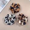 Boho Chic Leopard Print Scrunchies - Vintage Style Elastic Ponytail Holders for Women, Perfect for Beach & Summer Hairstyles