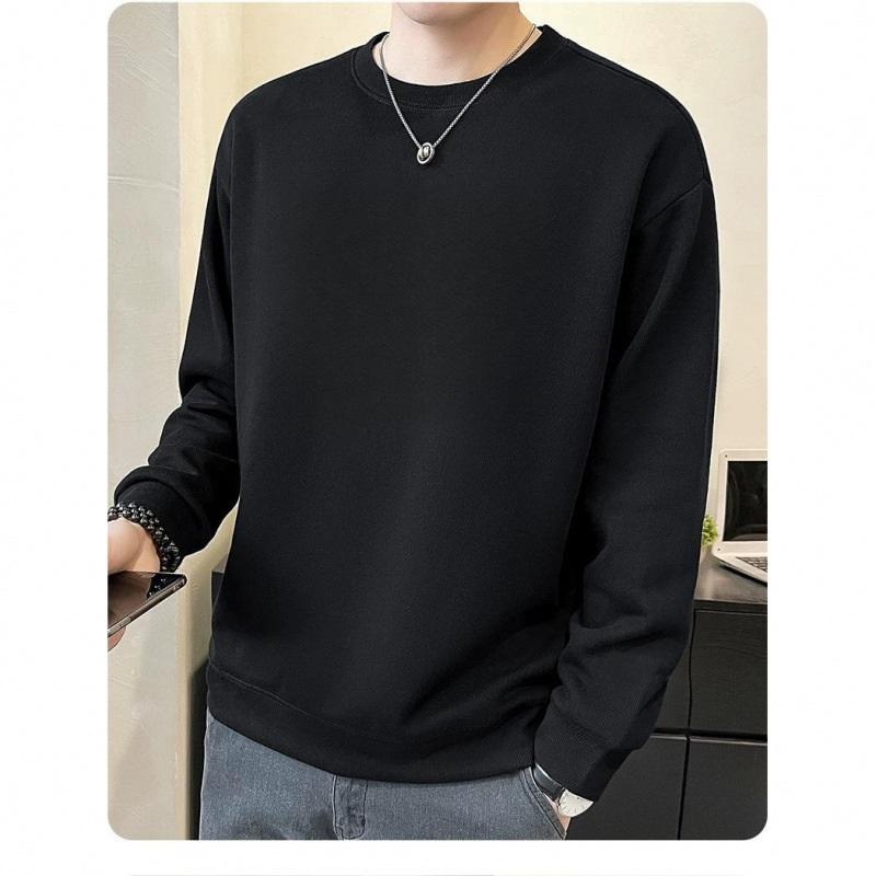  Men's Fleece Lined Crew Neck Sweatshirt Loose Fit Warm Casual Pullover