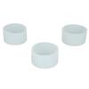 3 Pcs Silicone Cup Boot High Temperature Resistant Anti Slip Wear Scratch Water Bottle Bottom Sleeve Cover Transparent