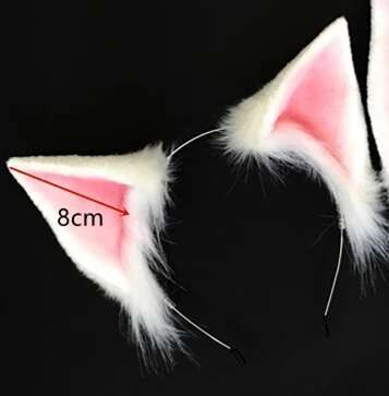 

New Hand Made Kda New Cat Fox Loling Ahri Cosplay Diy Ears Hairhoop Hairbands Headwear For Costume Accessories One Size&Traditional Cultural Wear
