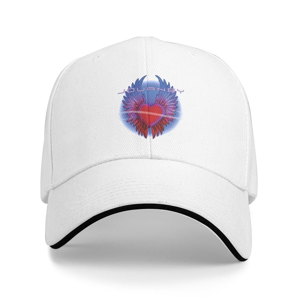 Journey Band Winged Heart Music Band Sun Baseball Cap Summer Streetwear Trucker Hat For FeUnisex Unisex Running Baseball Caps