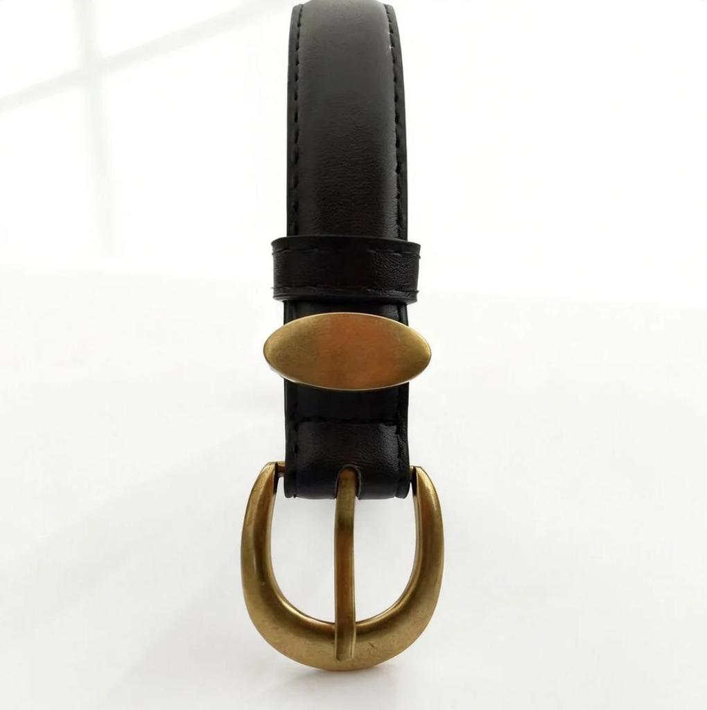Women's High-End Korean Style Decorative Alloy Buckle Belt for Jeans
