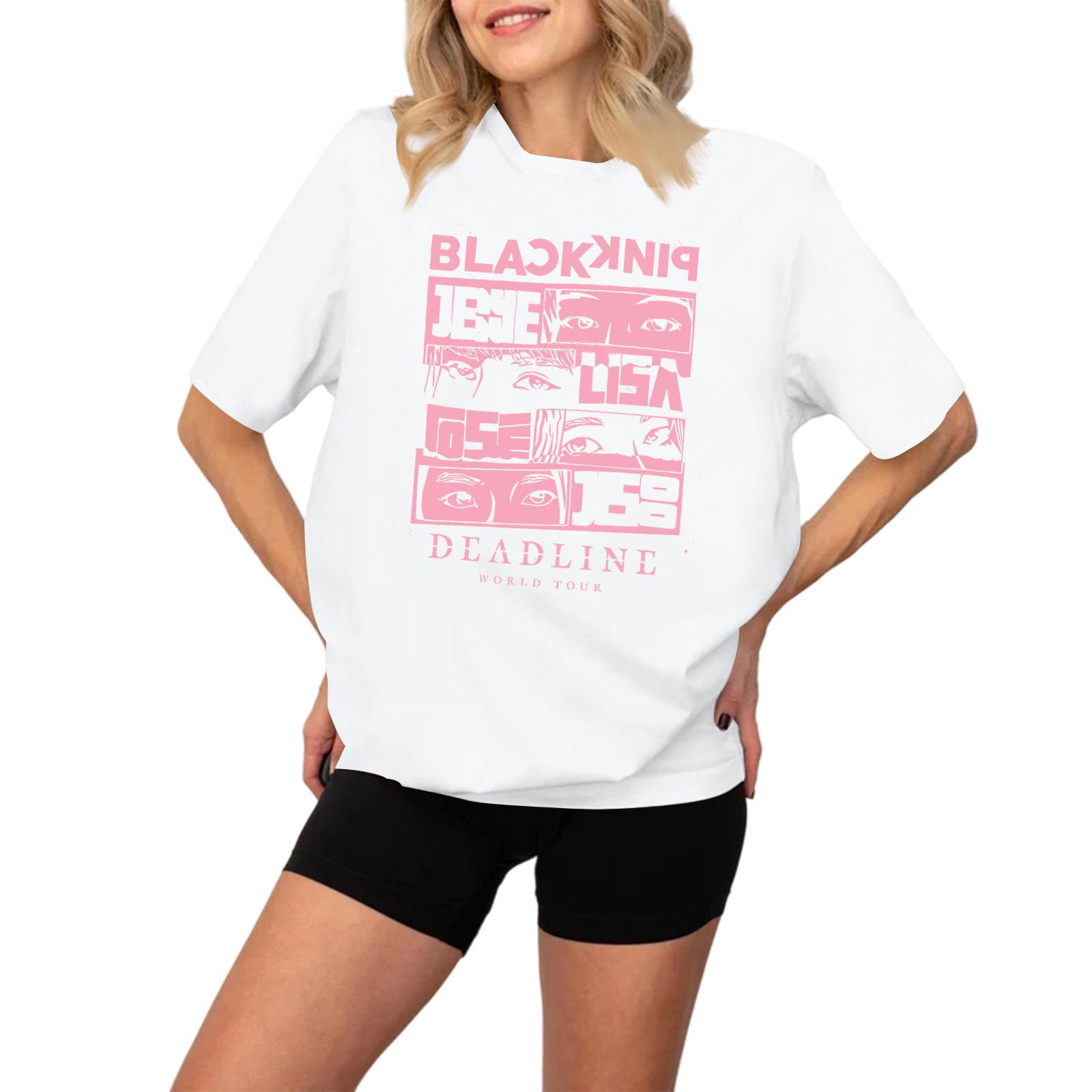 

Женская модная и повседневная футболка с длинным рукавом и принтом, с коротким рукавом XL белый