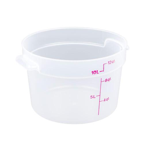 

CAMBRO Round Food Container RFS12PP, Translucent Polypropylene, USA, AHC5606
