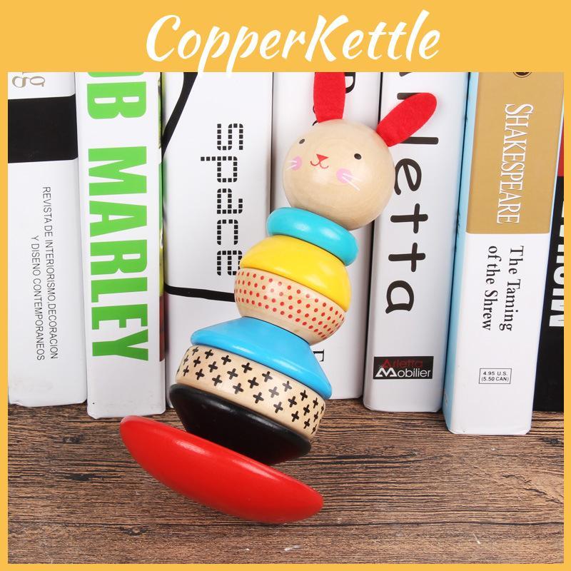 Bunny Balancing Wooden Children Toy Early Education Cognitive Skills Enhancement