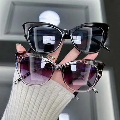 Vintage Cat-Eye Sonnenbrille Für Damen Herren Mode Retro Minimalistisch Stilvolle Brille Weiblich Männlich